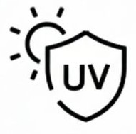 UV protected cladding