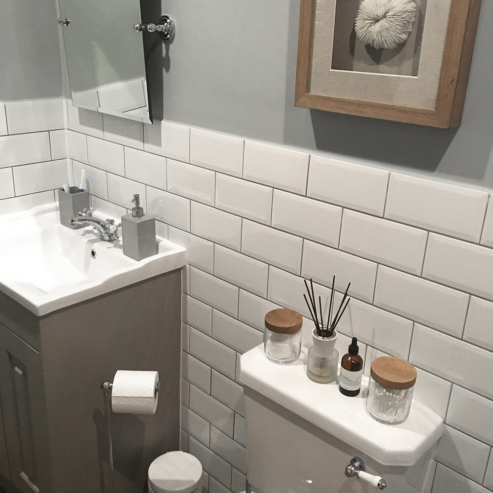 Zoe Used White Metro Tiles To Revive Her Bathroom Space - Walls and Floors