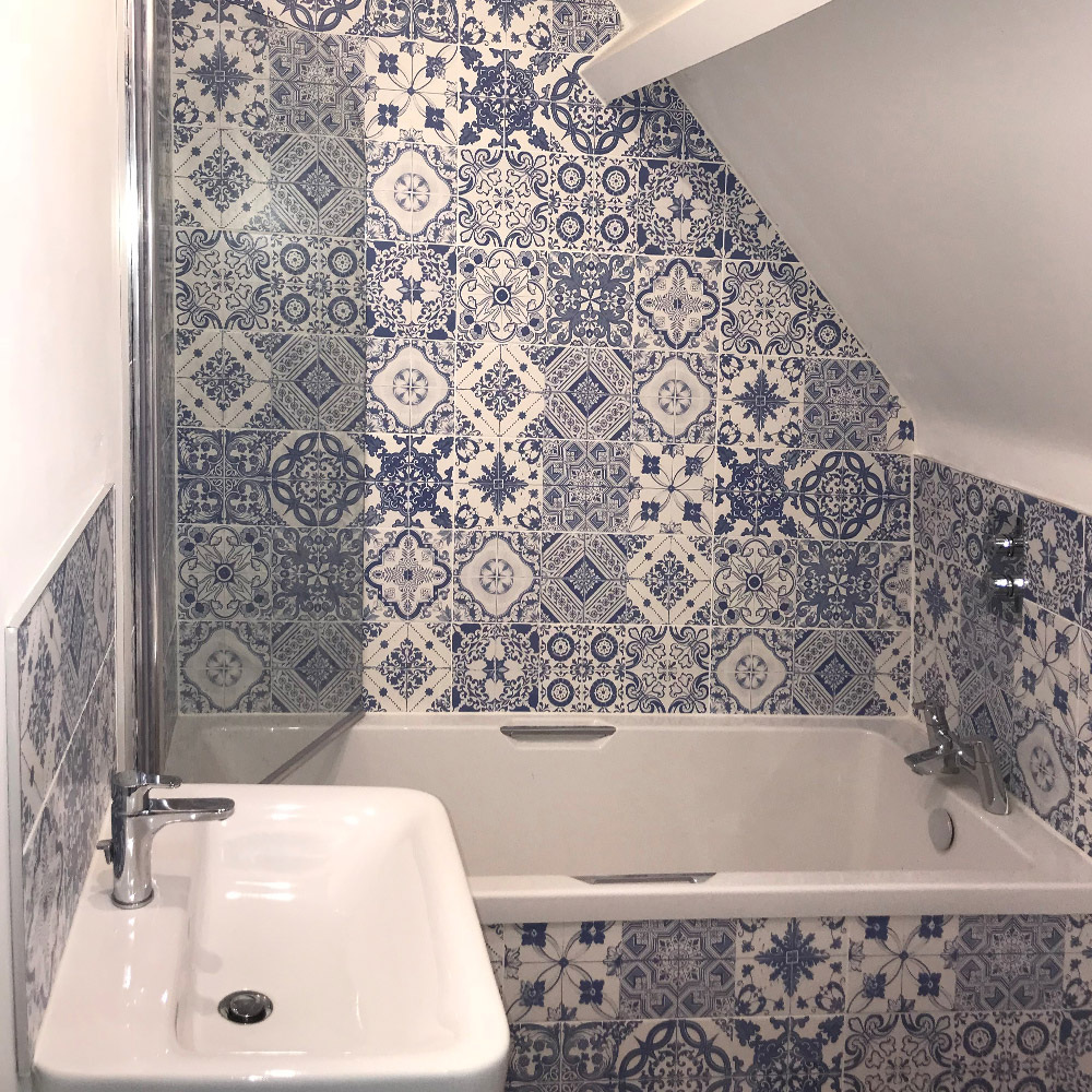 Assad's Bathroom is now Brimming with Period Charm - Walls and Floors